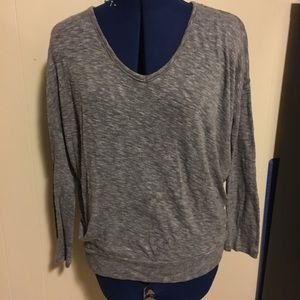 Old Navy Gray Textured Top